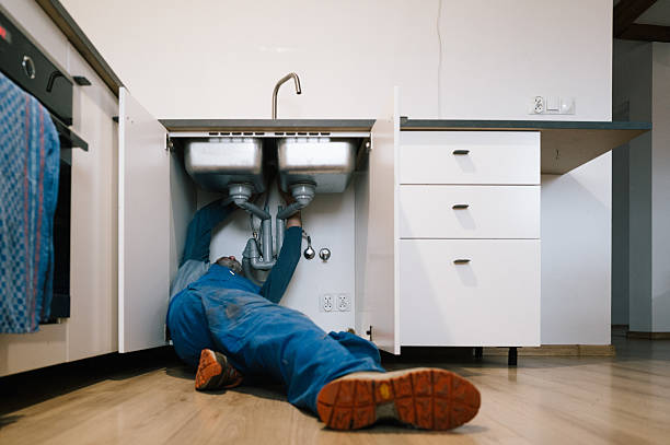 Professional Drain Cleaning technician working in New River, VA